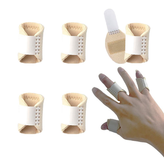 5PCS Thumb & Finger Splints | Lightweight Adjustable Finger Brace for Pain Relief, Sprains, Trigger Finger, Arthritis & Tendonitis Support