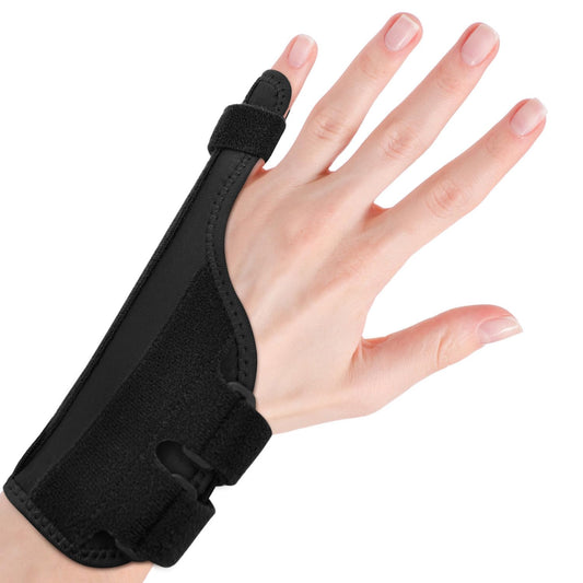 Full Hand Finger Splint with Aluminum Support | Adjustable Finger, Palm & Wrist Straps | Trigger Finger, Tendonitis, Fracture Recovery Brace – Universal for Left & Right Hands