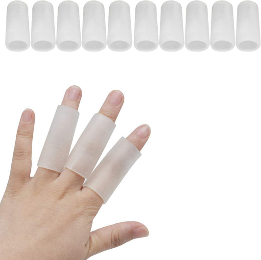 10PCS Silicone Finger Cots | Flexible & Protective Finger Sleeves | Anti-Friction, Waterproof Finger Guards for Gardening, Kitchen, Crafting