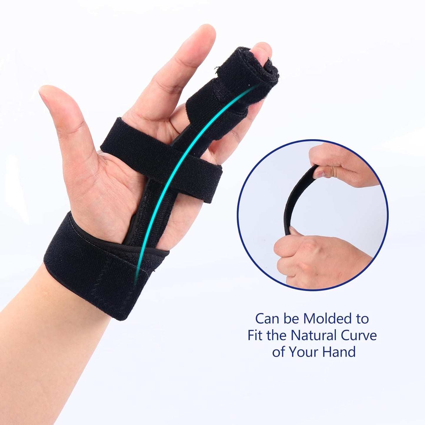 Adjustable Finger Extension Splint with Wrist Support – Ideal for Trigger Finger, Tendonitis, and Post-Surgery Rehabilitation