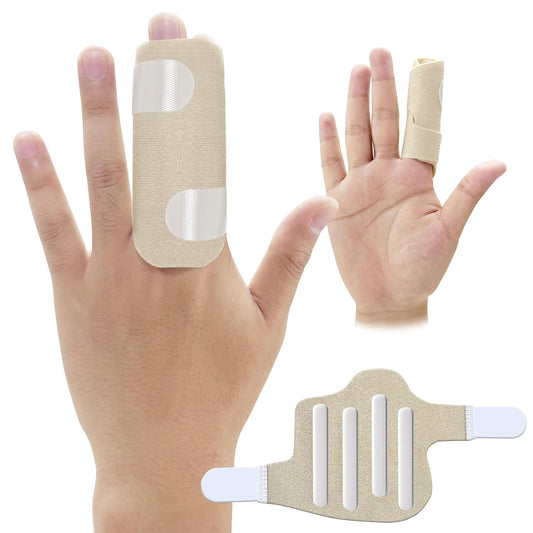 Adjustable Fabric Finger Splint – 2 Sizes Available for Trigger Finger, Arthritis & Finger Injury Recovery